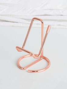 2-In-1 Metal Business Card Holder And Desk Phone Stand, Creative Casual Smartphone Holder Suitable For Living Room, Bedroom, Office Desk And Study - Multicolor - View 5