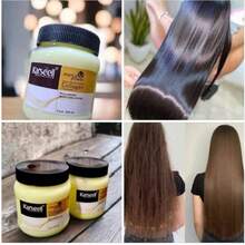 Tratamiento Reparador con Colageno y esencia de maca Kareel 250ml ayuda a dar brillo y al cabello tratado quimicamente - karsel amarillo - Ver 4