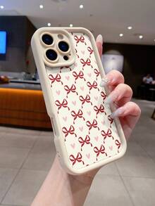 Ốp điện thoại hình trái tim nơ đỏ cực chất! | Tương thích với Apple 11/12/13/14/15/16 Plus 17 Air, ốp bảo vệ dành cho nữ tuổi teen. - Nhiều màu - Xem 6