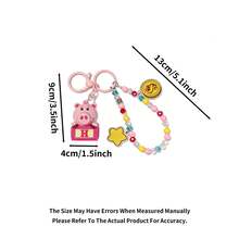 可爱的迪士尼卡通压缩玩具，迪士尼玩具总动员钥匙扣和吊坠，桌面装饰和汽车挂饰，送给迪士尼粉丝、女孩和朋友的理想礼物 - 彩色 - 查看 14