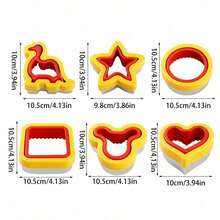 1pc Reusable Stainless Steel Sandwich Mold In Dinosaur, Star, Bear Shapes, Suitable For Breakfast And Lunch Sandwich Maker And Cutter - Multicolor - View 2