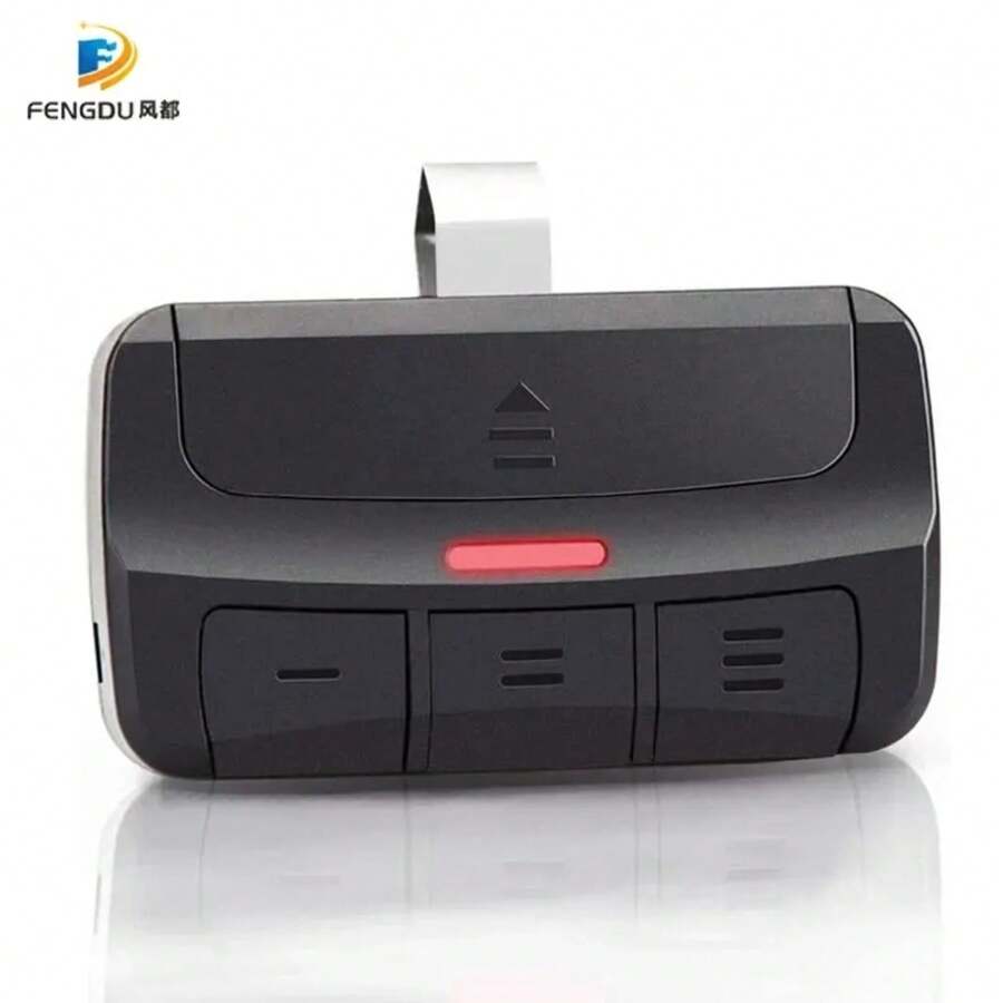 Control remoto Universal para puerta de garaje, Control remoto multifrecuencia 3 en 1 con Clip, transmisor de código rodante de 280-868mhz X4MZ - Negro - Ver 1