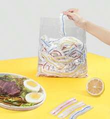 Colorful Cling Film Covers And Food-Grade Disposable Cling Film Bags For Home Kitchen Use, Food Covers For Refrigerator Preservation 3M4A - Colored Plastic Wrap Cover - View 1