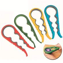 4-In-1 Household Bottle Opener, Simple Handle Design, Anti Slip Rotating Bottle Cap Opening Tool, Suitable For Bottle Caps And Can Caps, Kitchen Accessories, Essential For Home Cooking WQH2 - 查看 9