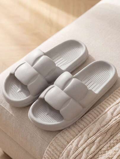 Comfortable Pillow-Style Slippers, Bathroom Sandals | Super Soft Cushion | Thick Sole, Soft Bottom Design, Extremely Comfortable | EVA Material Silent - Suitable For Home, Bathroom, Beach And Other Occasions, Unisex Summer Bathroom Shower Dedicated Insoles