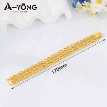 Dubai Fashion Elegant Gold Bracelet 21k Gold Plated Arabic Multi Layer Wrap Bracelets Italian Oman Women Bridal Wedding Party Jewelry - Elegant Bracelet - View 9