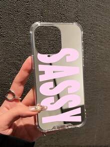 Slogan 鏡面防摔復古 SWAG 字母印花手機殼，相容 iPhone 13/11/17/17pro/16/14/15/15pro/15 Plus/15 Promax/11pro/12pro/13pro/14pro/12mini/13mini/11promax/12promax/13promax/14promax/14plus/17pro Max/17Air/16Pro/16plus/16promax/Se2/17promax 以及 Galaxy/A54/A14/A12/A13/A15/A32/A33/A24/A52S/S20/S21/S22/S23/S24/S23Plus/S24ultra/S25/A15/A33/A23/S26/S26+/S26ultra - 彩色 - 查看 2