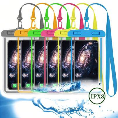 General Waterproof Phone Cases And Phone Covers - With Lighting Function, Waterproof Phone Dry Bags, Waterproof Phone Protectors, Suitable For 17, 16, 15, 14, 13 Pro Max Plus Air, Suitable For Swimming, Rafting, Diving, Underwater Photography, Beach, Outdoor Sports, Travel, Vacation, Swimming Pool, Outdoor Activities, Underwater Activities