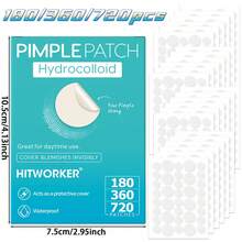 Colloidal Acne Patch 180/360/720 Pieces/Box Acne Patch, Non-Alcoholic, Odorless, Mild And Non Irritating Acne And Blemishes Coverage Sticker, High-Quality Salicylic Acid, Tea Tree Oil Acne Patch - Multicolor - View 3