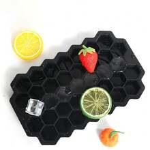 Khay làm đá hình tổ ong 37 ngăn bằng silicon, khuôn làm đá tái sử dụng có nắp đậy, khay làm đá silicon, khuôn silicon, khuôn nhà bếp - Nhiều màu - Xem 6