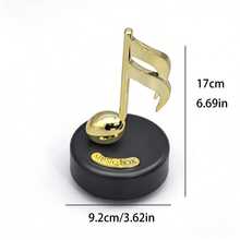 八角形音乐盒，北欧极简五角星音符装饰，欧式现代客厅钢琴房音乐礼品机械音乐盒，高音符、十六分音符、八分音符、两种十六分音符形状 - 2090 - 查看 7