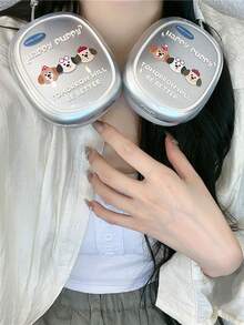 1个可爱小狗图案保护套，兼容苹果Max耳机，透明盖 - 彩色 - 查看 6