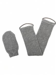 2/1pc Natural Scrubbing Set (Scrubbing Strip, Scrubbing Gloves), Does Not Harm The Skin, Gently Removes Body Stains, Ultra Long Back Cleaner, Double-Sided Shower Exfoliating Brush, Deep Cleansing And Awakens The Skin, Suitable For Men And Women - Multicolor - View 8