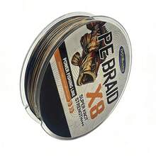 Super Strong Fishing Line - 100m/300m/500m 8-Strand PE Anti-Wear Braided Line, Smooth Casting For Long Distances, 10LB - 60LB Selectable Fishing Line, Fishing Supplies - Olive Green - View 51