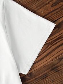 Disney Áo thun nữ tay ngắn 100% cotton kiểu dáng thường ngày, in hình đường khâu. - trắng - Xem 4