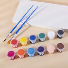 30个2毫升美术颜料调色盒 - 耐用塑料材质，适用于水彩、油画和丙烯颜料，返校必备，美术用品 - 彩色 - 查看 6