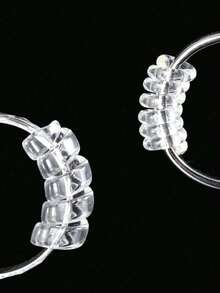 4pcs/8pcs/Set Transparent Ring Sizer Adjuster, Invisible Coil Wrapped Adjustable Rings, Multiple Combinations Available. Transparent Spring Telephone Cord Shaped Ring Sizer. Jewelry Ring Blank And Accessories, Home & Living Supplies. - A - View 5