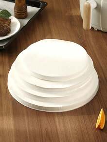 50/100 tờ giấy thấm dầu nướng hình tròn, giấy nướng bánh tại nhà, giấy tráng silicon, giấy lót bánh. - Nhiều màu - Xem 6