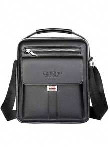 男士高端复古时尚休闲商务便携手提包，带可拆卸肩带和手机袋 - 彩色 - 查看 6