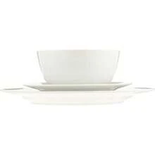 Porcelain Dinnerware Set, Microwave And Dishwasher , Service For 6, 18-Piece, Plates, Bowls, White - White - View 6