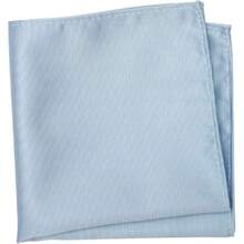 Men's Solid Pocket Square, 43365322 - Blue - View 2