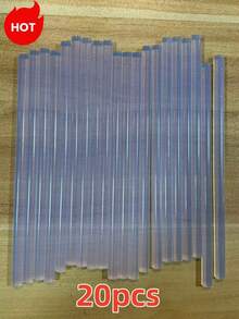 100支7mm x 150mm迷你超透明热熔胶棒，光滑透明胶粘剂，无异味，经久耐用，兼容大多数热熔胶枪，热熔胶棒，SGS认证，EVA透明热熔胶棒，适用于DIY粘合项目及更多DIY、手工艺品、木工、塑料、陶瓷、清洁工具、木材、玻璃、工具配件、圣诞工艺品、节日工艺品，颜色款式随机。 - A - 查看 14