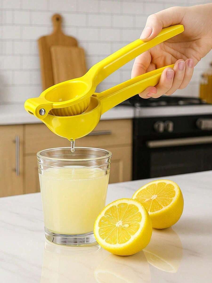 1 buah Alat Pemeras Jeruk Manual Stainless Steel dengan Pemisah Ampas, Alat Pemeras Jeruk Genggam, Cocok untuk Ruang Tamu dan Dapur, Tidak Membutuhkan Listrik