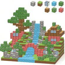 Primitive Forest Magnetic Building Blocks (35-500pcs) Ideal Holiday Gift For Children 3+, Premium Tin Box Packaging, Educational Toy For Building Forest Scenes And Adventure Games - Multicolor - View 8