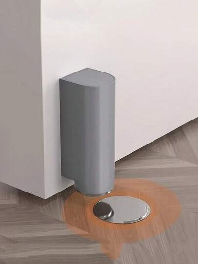 1 cái chặn cửa từ tính - Dễ dàng lắp đặt không cần khoan, mặt sau có keo dính, bảo vệ cửa khỏi va chạm, có sẵn màu đen, trắng và xám, thiết kế độc đáo và có thể được cố định chắc chắn, phụ kiện phòng tắm, chặn cửa.