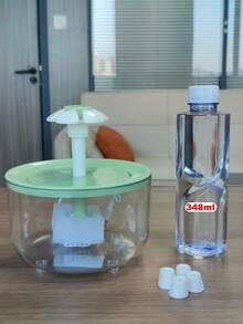 1500ml/50.72oz Floral Design Automatic Cat Water Fountain With Circulation Filter, USB Powered (Adapter Not Included), Suitable For Cats And Small Dogs - Multicolor - View 17