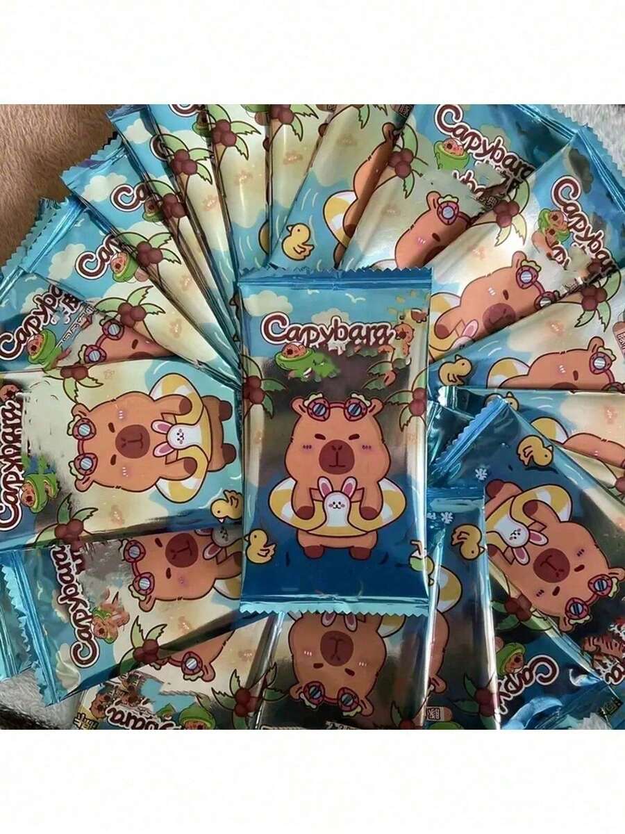 25 unidades de cards aleatórios da série Capivara, cards brilhantes e fofos de golfinhos, tema anime, 5 unidades por pacote, incluindo edição de colecionador, ideal para colecionadores de cards, lembrancinhas de festa, embalagem aleatória, perfeito para exibir em coleções, ótimo presente para fãs de capivaras (vários estilos)