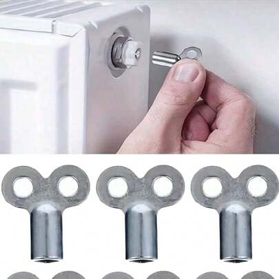 4pcs Durable Zinc Alloy Radiator Exhaust Valve Key, Suitable For Heating And Ventilation Valves, High-Quality EU Standard Connection Thread, Ideal Choice For Pipeline Maintenance, Universal Ventilation Screw, Radiator Ventilation Key Valve, Universal Heating Radiator Accessories, Ventilation Valve Plate, Men's Gift, Grandfather Gift, Easy To Carry, Very Useful!!! Highly Recommended!!!