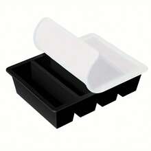 1pc Silicone  Tray With Lid - Durable Kitchen Storage For Soups, Broths And Sauces - Stackable Food Prep Container - Multicolor - View 14