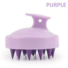 1 Stück Haarwaschbürste mit weichem Gummigriff, Kopfhautmassage Kamm Haarkratzer - A - Übersicht 3