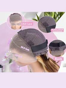 200% Ultra High Density Sleek Straight Wig - 13x4 HD Transparent Lace Front Brazilian Virgin Human Blended Hair, Pre-Plucked With Baby Hair & Natural Hairline, Glueless Frontal Wig For Women, Luxurious Ultra-Full Silky Style, No Glue & Ready To Wear - SP4/27 - View 7