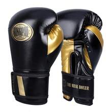 GINGPAI 专业成人拳击手套，适用于泰拳、踢拳，青少年适用，男女通用训练手套，加厚耐用 - 彩色 - 查看 36