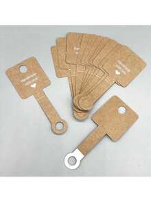 100pcs Letter Style Packaging Cards For Necklaces, Bracelets, Jewelry Display - Multicolor - View 7