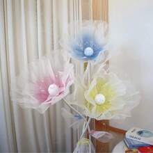 1 bông hoa mẫu đơn/hoa anh túc giả bằng lụa, thích hợp để trang trí đám cưới, trang trí nhà cửa, trang trí phòng, trang trí tiệc, trưng bày cửa sổ cửa hàng và trang trí sân vườn ngoài trời. - Hoa mẫu đơn - nhiều màu - Xem 6