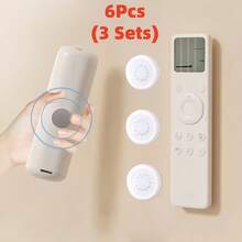 Combo de 24/12/6 piezas Soporte para control remoto, Gancho magnético para montaje en pared, Gancho magnético de almacenamiento de pared multifunción, Adecuado para varios controles remotos, Decoración sin perforación, Fácil instalación y acceso - Ver 11