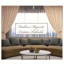 2pcs Magnetic Curtain Tiebacks, Headphone Shaped Curtain Clips, No Drilling Window Curtain Holders - Multicolor - View 6