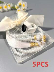 New Bowknot Gift Bag, Muslim Prayer Beads With Included Finger Ring Counter, Electronic Rosary, Suitable For Festivals And Gifts - Multicolor - View 18