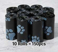 PETSIN 300 Pieces/20 Rolls Thick Dog Poop Bags, Pet Waste Bags Leak-Proof For Outdoor Walks With Dogs (Includes All Specifications Of 20/10/1 Capacity) - Black - View 15
