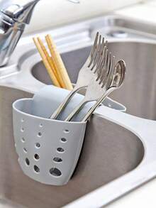 1个厨房水槽海绵沥水袋，单包装，厨房和家用收纳架 - 彩色 - 查看 10