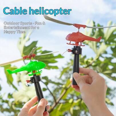 1/5/10/20 Stück Flugzeug Spielzeug, Fliegende Hubschrauber Spielzeuge, 360° drehbare Hubschrauber Flugzeug Spielsachen, für Jungen Mädchen, Großpackungen Spielzeug, Party Geschenke, Klassenpreise, Geschenktüten Füllungen, zufällige Stile und Farben (Produkt muss selbst zusammengebaut werden.)