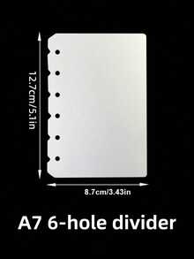 2pcs/Pack Semi-Transparent Matte PP Loose Leaf Notebook Divider Pages, A5/A6/A7/A8/M5 Size, Matte Plastic Cover Divider Sheets, Hard Binder, Suitable For School And Office, Back To School Season - A - View 12