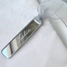 20pcs Customized Wedding Place Cards, Acrylic Name Plates, Personalized Wedding Guest Seat Cards For Reception Table Decorations, Wedding Favors (Excluding Ribbons) - Multicolor 1 - View 5