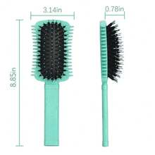 Nylon Comb With Air Cushion, Hair Styling Brush, Straw Massage Curling Comb, Curl Defining Styling Brush - Square - View 5