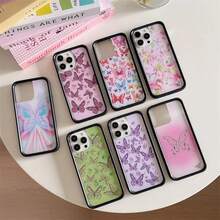 Wildflower 3D Ins Butterfly Phone Case For 16 15 14 13 12 17 Pro Max Plus Air 16pro 17pro WF Cute Cartoon Cover Fundacustomizable Things Popsoket Great For Holiday Parties Exquisite Minimalist New Style Holiday Gift 1 Hot Selling Item Genycase Clear Phone Case 17 Pro Max Festival Gift - 5 - 查看 6