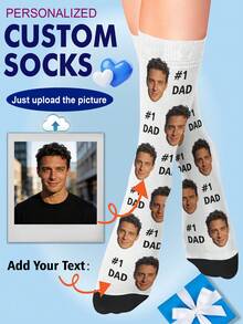 1 Đôi tất tùy chỉnh, Tất in hình mặt người, Tất in ảnh, Tất in hình theo yêu cầu, Bộ sưu tập tất dành cho người yêu thú cưng, Tất chỉ dành cho người, Tất được thú cưng yêu quý, Tất in hình mặt người ngộ nghĩnh theo yêu cầu, Tất in họa tiết theo yêu cầu, In bất kỳ khuôn mặt nào lên tất, Quà tặng kỷ niệm, Quà tặng ngày Valentine, Quà tặng sinh nhật, Quà tặng đám cưới, Quà tặng ngày của Mẹ - Nhiều màu - Xem 11