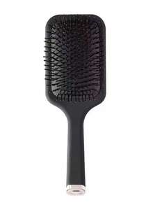 Matte Black Rubber Air Cushion Massage Comb, Anti-Static - Black - View 4